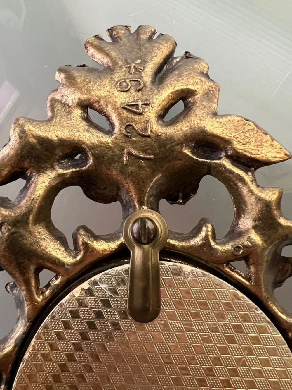 🖼️Ornate Metal Victorian Picture Frame #7249 Heavy Metal Scrollwork Kickstand
